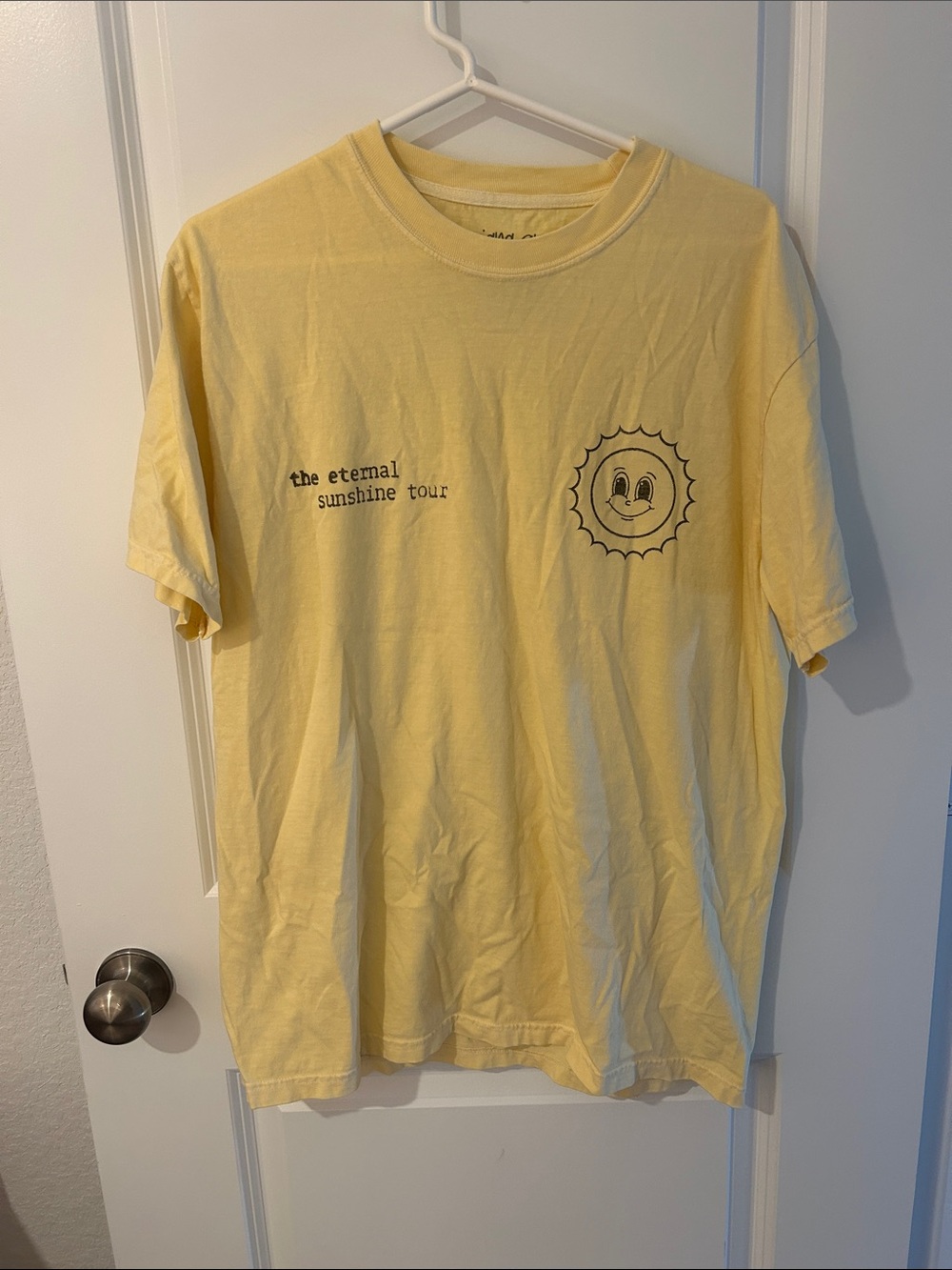 Ariana Grande Yellow 'The Eternal Sunshine Tour' Graphic Tee